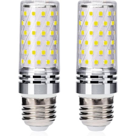 2-pakning E27 LED-kornpærer 12W tilsvarende 100W halogenpære