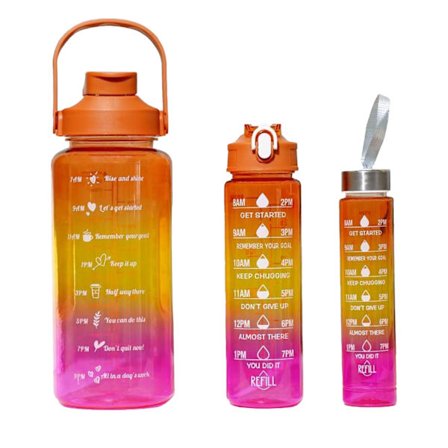 3-i-1 Sportvattenflaska Kall Dryck Multifunktionell Plastmugg