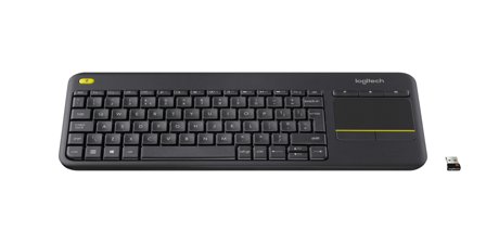 Logitech Wireless Touch Keyboard K400 Plus - tastatur - Engelsk Inn-enhet