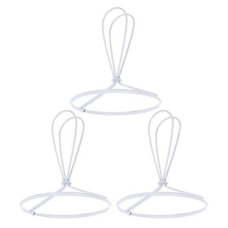 3 STK Lampeskjerm Klips Brakett DIY Belysningstilbehør Kjegle Lampeskjerm Ramme Lampe Lysekrone Deler Metall Lampepære Klips for DIY Lampeskjerm