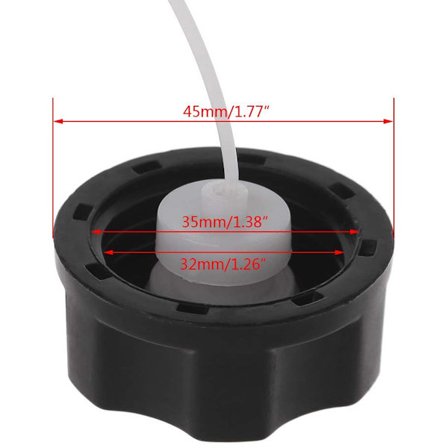 Velegnet til reservedele til brændstoftankdæksler til plæneklippere, velegnet til plæneklippere, græstrimmere og motorsavdele