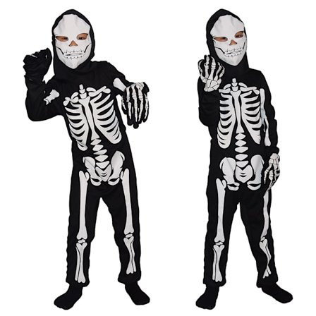 Barn Skelettfladdermusdräkt Halloween Rollspel Jumpsuit