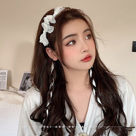 Mode pandebånd med blonder silke tørklæde sløjfe pandebånd til pige Hai