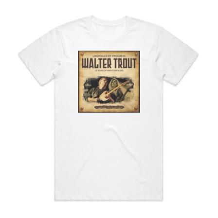 Walter Trout Unspoiled By Progress Cover T-shirt Vit XXXL