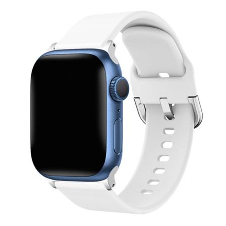 Apple Watch 7/8/9 41mm etc Klockarmband i Silikon - Vit Vit