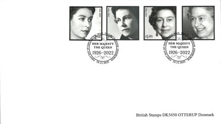 England - Dr.Elisabeth in Memoriam - Stemplet sæt 4v