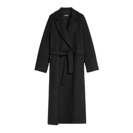 Max Mara, Belted Coats Czarny, Kobieta, Rozmiar: M