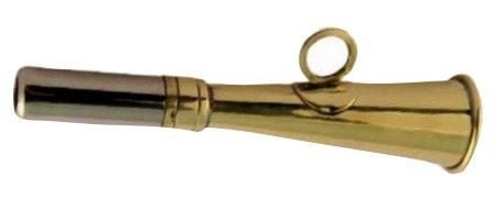 Grey Oak -metsästystorvi, 12 cm, messinki