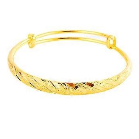 1 st Armband Alluvial Guld Koppar Armring Mode Fest Bröllop Smycken för Kvinnor Dam Flickor