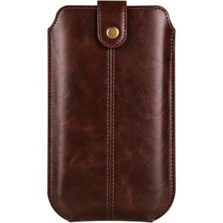 Nahkavyö Älypuhelinlaukku, Miesten Puhelintasku Vyökotelo, Nahkavyöklipsikotelo Pystysuora Matkapuhelinpussi Kantolaukku Korttipidike Vyölenkillä