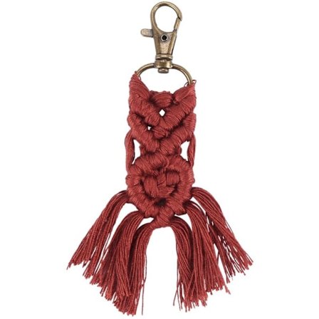11 stk Mini Makrame Nøkkelring Boho Vevd Nøkkelring med Dusker for Bilnøkkel Veskeanheng Pung Sjarmerende Unik Gave