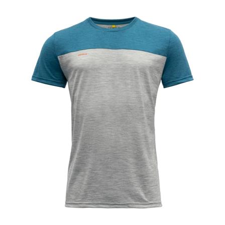Devold Norang Man Tee Men short-sleeved sweaters Grey L