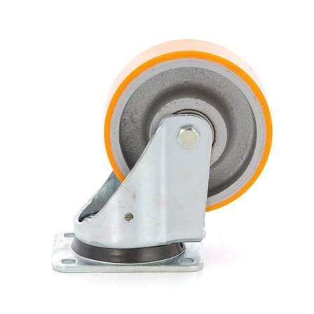 Hjul med polyuretanbane, 150x50 mm, Svingbare