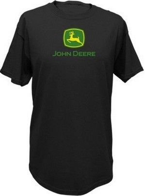 John Deere Jd Logo Tee Black Black - T-Shirts & Piké