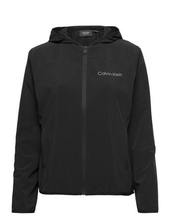 Wo - Woven Jacket Outerwear Sport Jackets Sort Calvin Klein Performance