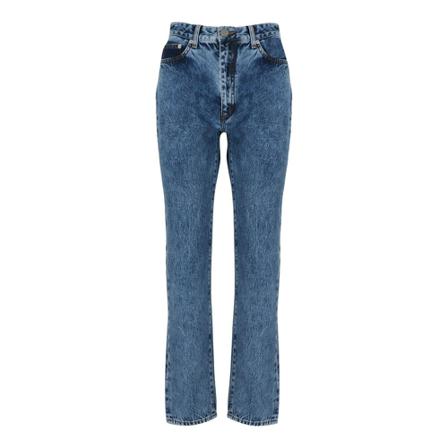Alessandra Rich, Straight Jeans Blauw, Dames, Maat:W26