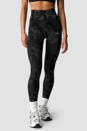Camo Seamless Tights Dark Grey Camo