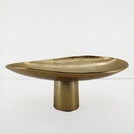 Kultainen alumiininen jalustatarjotin – 46x26x18 cm