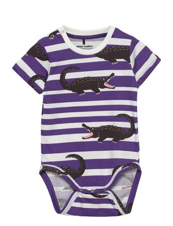 Crocodiles Aop Ss Body Bodies Short-sleeved Liila Mini Rodini