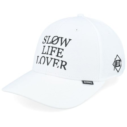 Djinns - Vit adjustable Keps - Truefit Slow White Adjustable @ Hatstore