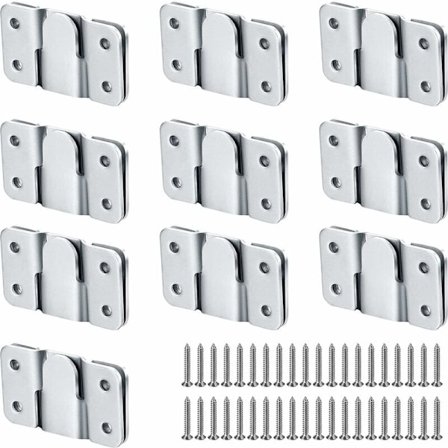 Skjult monteringsbrakett - 10 par [20 pakke] Bilde Ramme Henger - Rustfritt Stål Vegg Maskinvare med Skruer for Henge Bilde Speil Ramme Backsplash 