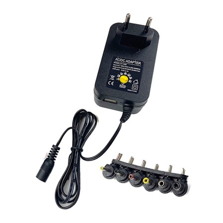 ACtoDC 3-12V justerbar power Universal med 6 kontaktspetsar & USB -laddare AC3-12V laddningsadapter utbyte