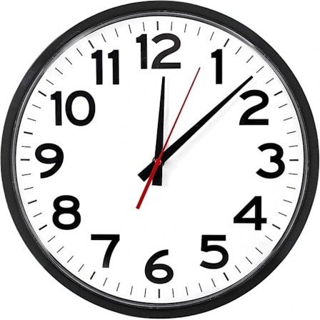 14 " Atomur, Sort, Letlæselig, Perfekt til Hjemmet, Kontoret, Skolen, Indendørs/Udendørs