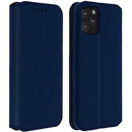 iPhone 11 Pro Max Cover - AVIZAR - Folio Wallet Cover - Eco-læder - Standfunktion - Midnatsblå