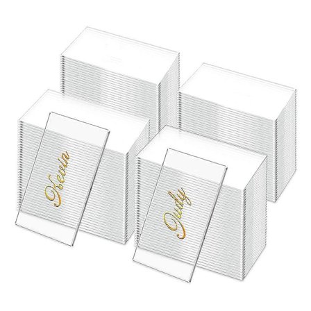 120 stk. Klare Akryl Bordkort Akryl Bordnummer Kort Blank