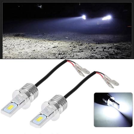 2 st vita LED-dimlampor med 4000 lumen extremt starkt ljus - senaste modellen - endast för dagsljus eller dimljus