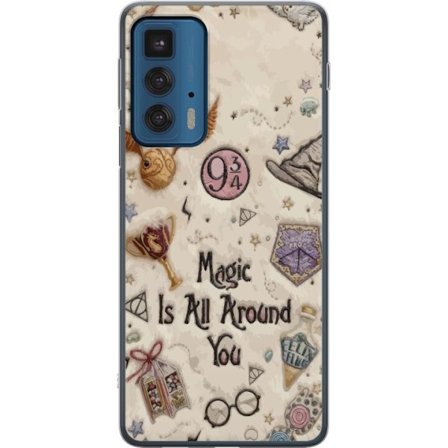 Kompatibelt Mobildeksel til Motorola Motorola Edge 20 Pro Broderad magisk illustrasjon med symboler, sitater og fantasiverden inspirert av eventyr som