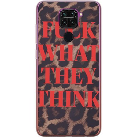 Yhteensopiva Puhelinkuori Xiaomi Redmi Note 9 Röd protesttext