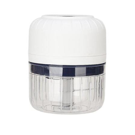 250ml Mini Köttkvarn USB Trådlös elektrisk Vitlöksstötpress Grönsaks Chili Mincer Kök Ch White