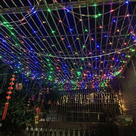 LED-ljusgirlang ljusslinga ljusslinga 8 lägen utomhusdekoration för sovrum bröllopsfest trädgård RGB 3x2M