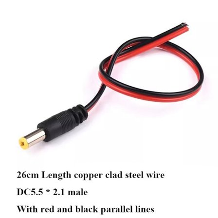 20AWG DC5.5 Kaapeli Pistoke Virtalähde UROS UROS