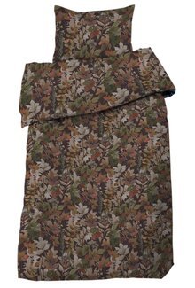 Sengetøj satin Palermo 2-dele Brun