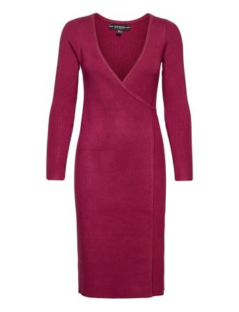 Es Ls Everly Wrap Dress Pink GUESS Jeans