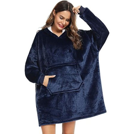 Hetteteppegenser for kvinner og menn, med ermer og lomme