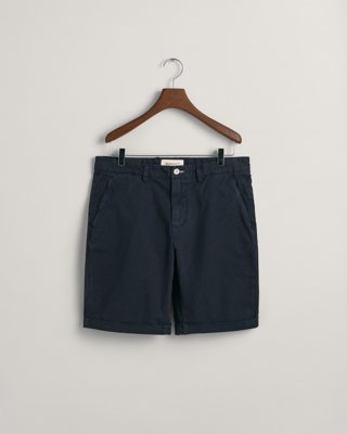 GANT - Solblekede shorts med normal passform til herre marine