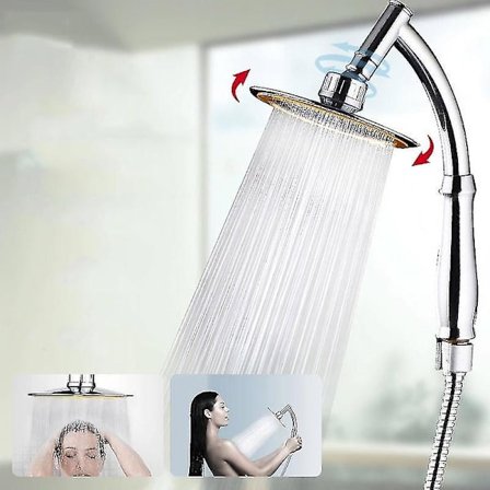 XXL Håndbruser - 5 Stråletyper - Elegant Design - 150mm Diameter