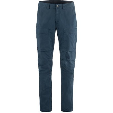 Fjällräven Men's Abisko Hybrid Trail Trousers in Navy | Size: 32"/34", G-1000