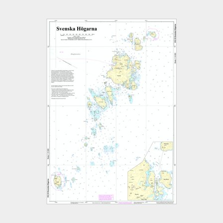 Carta speciale Hydrographica 613-10A Svenska Högarna, A2 non piegata (plano)