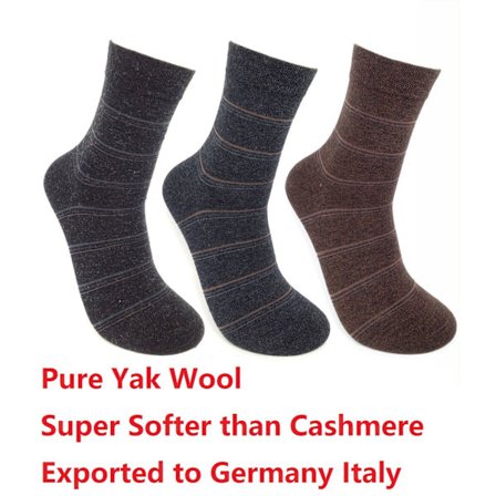 Pure Tibet Yak Wool Women Men Unisex Breathable Warm Socks -Super Soft