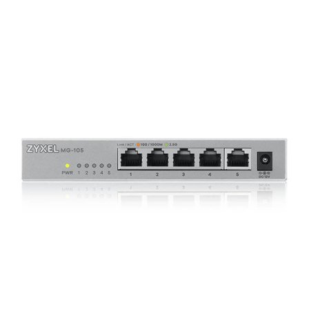Zyxel XMG-105 5 Ports 2,5G + 1 SFP+ MultiGig unmanaged Desktop Switch