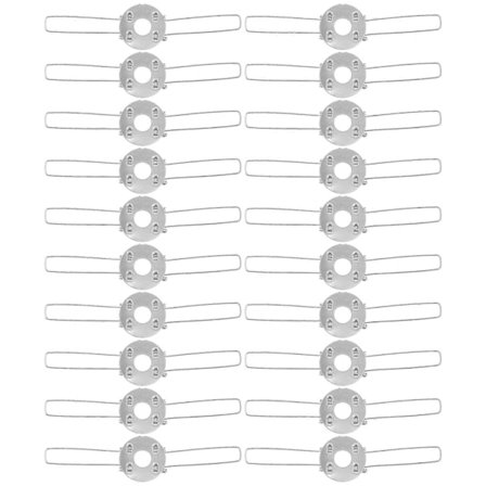 20 stk. Lampeskjerm Fjærklemmer Lampeform Fester DIY Belysningstilbehør