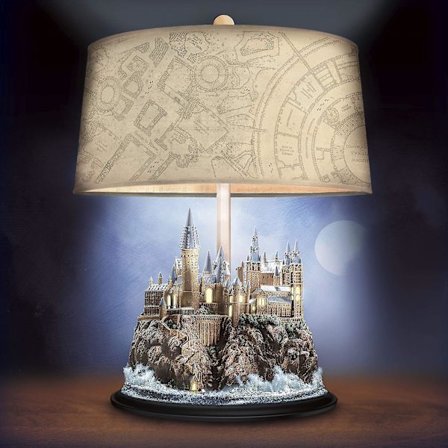 Bradford Exchange Harry Potter Hogwarts Castle Lysende Skulptur Bordlampe