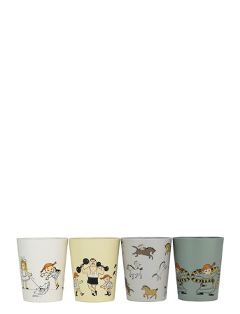 Rätt Start | Pippi Circus, Collector`s Set Mugs, 4-Pack | ONE SIZE