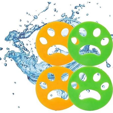 4-pack husdjurshårborttagare för tvätt, återanvändbar hårborttagare, luddremover, tvättmaskin husdjurshårborttagare, sängkläder hårborttagare