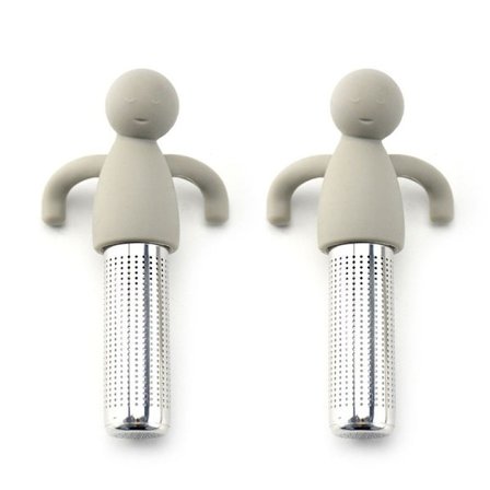 Te-si-anordning 2 stk. 304 rustfrit stål te-si grå