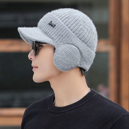 Luer Luer Strikkehette GRÅ